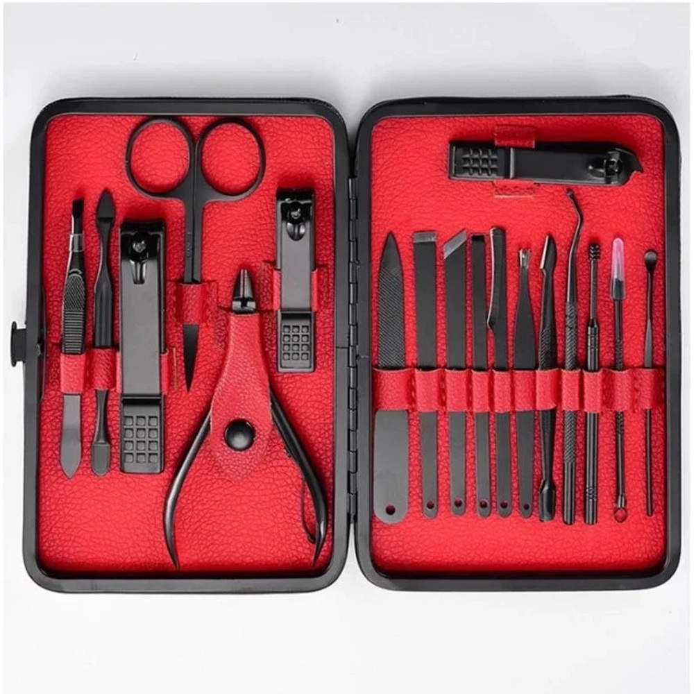 Manicure set, 18pcs in 1 Stainless Steel Professional Manicure Pedicure Kit
